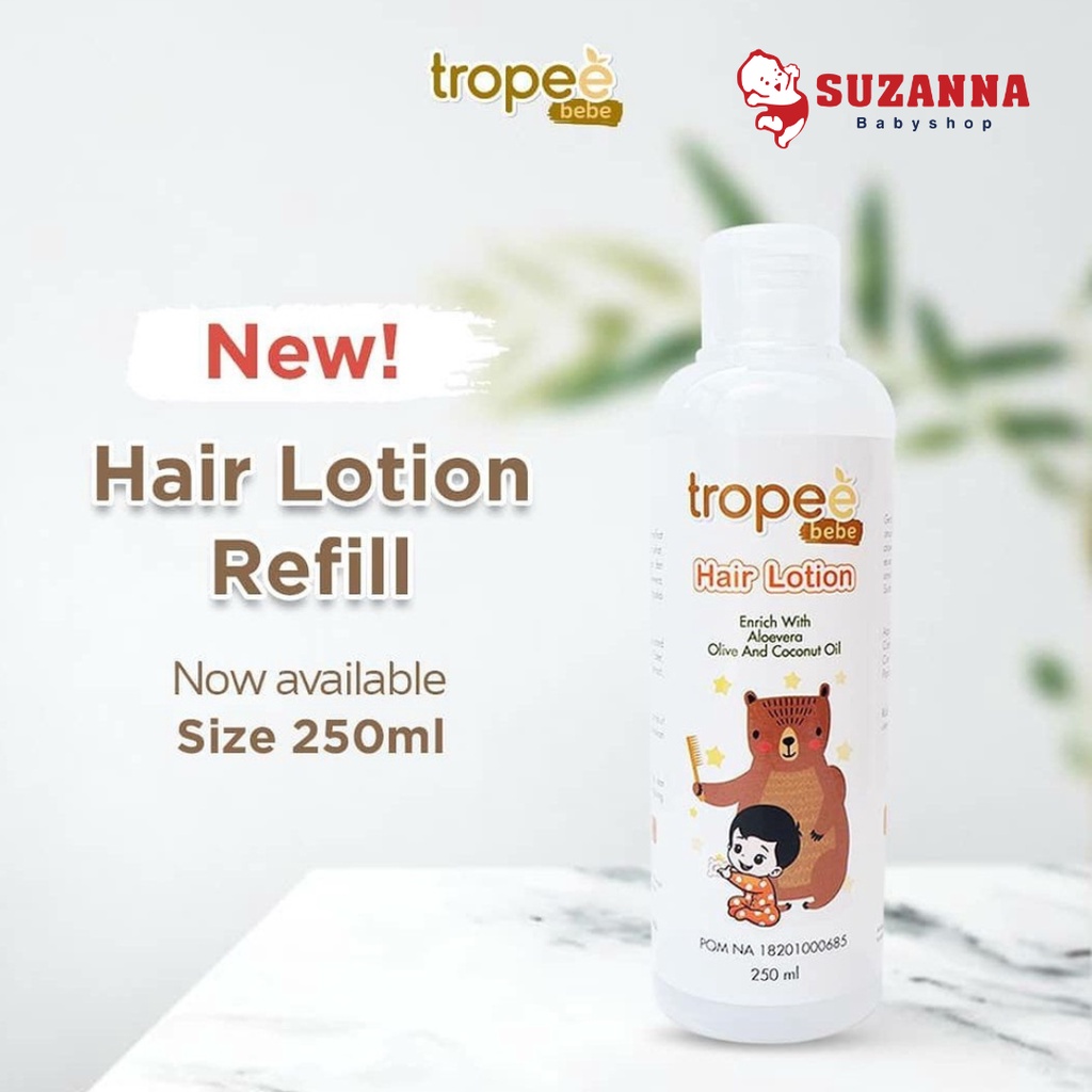 Jual Tropee Bebe Hair Lotion 250ml Shopee Indonesia