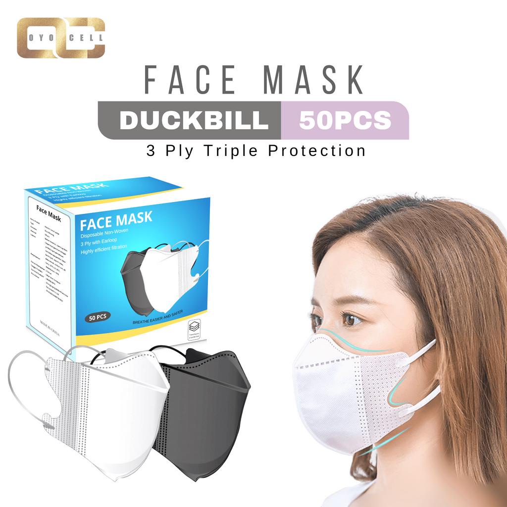 Masker Duckbill 3 Ply Per Box isi 50 pcs