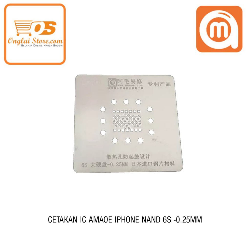 CETAKAN IC AMAOE IPHONE 6G NAND-0.25MM MAGNET BAHAN JEPANG LUBANG KOTAK ORIGINAL