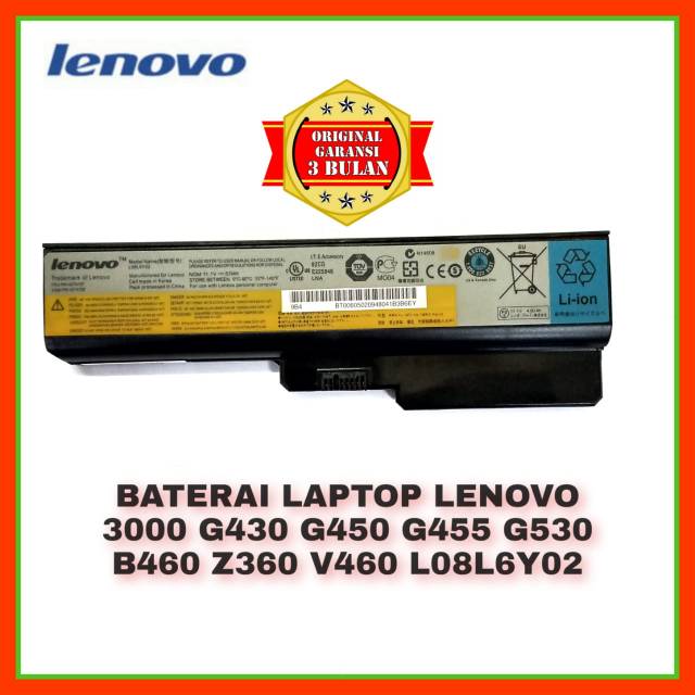 Baterai Laptop Lenovo 3000 G430 G450 G455 G530 B460 Z360 V460 ORIGINAL