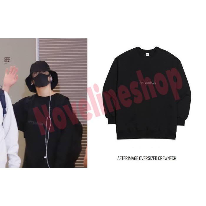 SWEATER BASIC KPOP BTS JUNGKOOK TAEHYUNG AFTERIMAGE PREMIUM FLEECE M - XXL KOREAN OUTFIT
