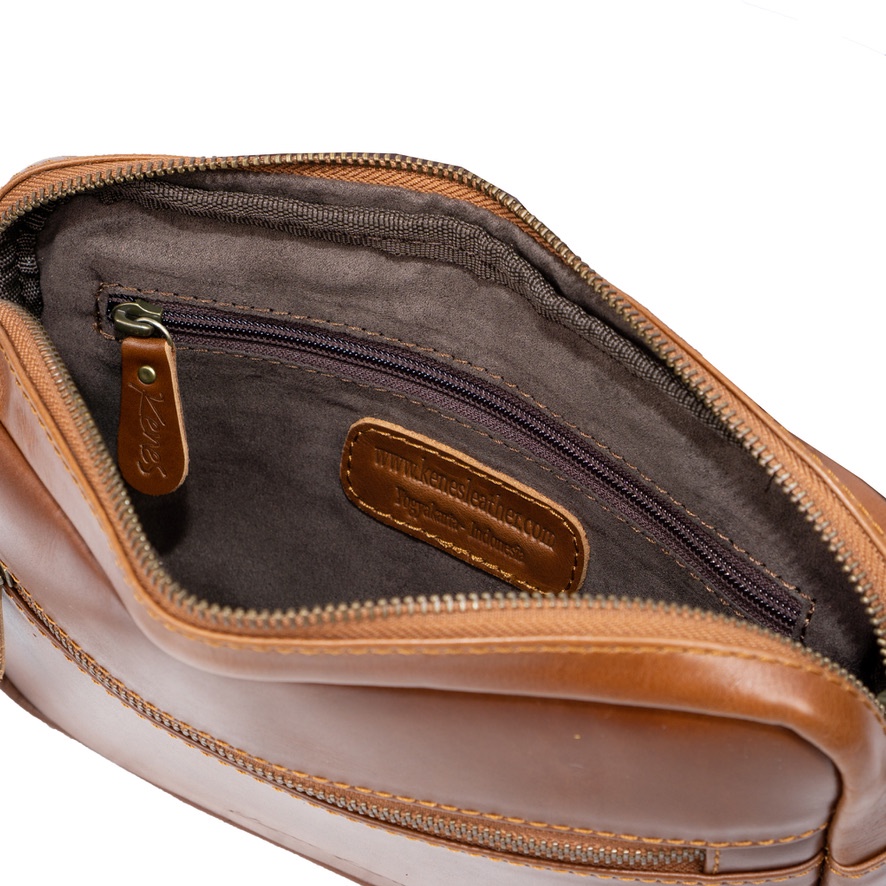 Kenes Leather Clutch Pouch Tas Tangan Unisex Kulit Asli VENUS Pullup, CH - Free Gravir Nama