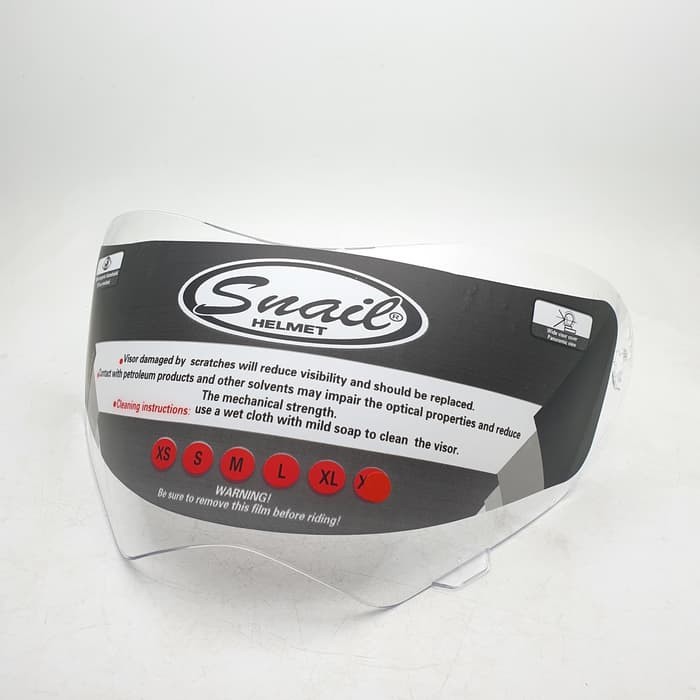 Kaca Helm Original Snail Supermoto MX311 Clear