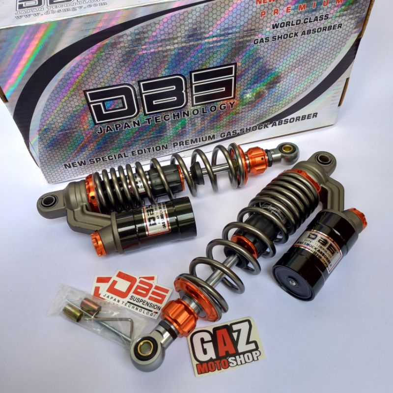 Shock Tabung DBS Copy Titanium Grey ktc GP 8894 Shockbreaker Skok CB GL Tiger Megapro Verza Nmax new Aerox Nuovo