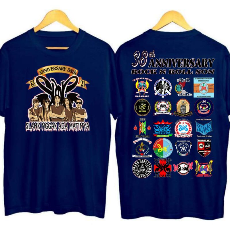 COD kaos anniversary 38th SLANK (GABUNGAN LOGO-LOGO)