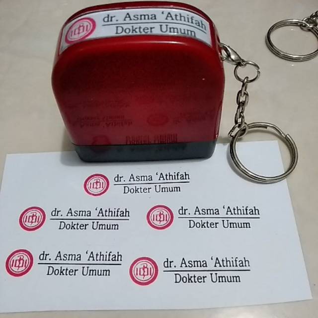 

Stempel Nama Dan Logo IDI 2 Warna