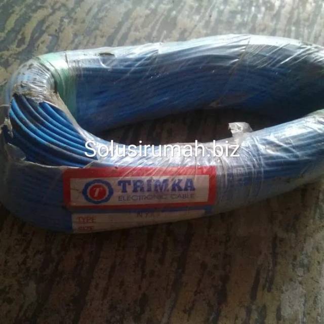 KABEL NYA 0.8 MERAH NYAF SINGLE SERABUT TRIMKA PERM1 LARI