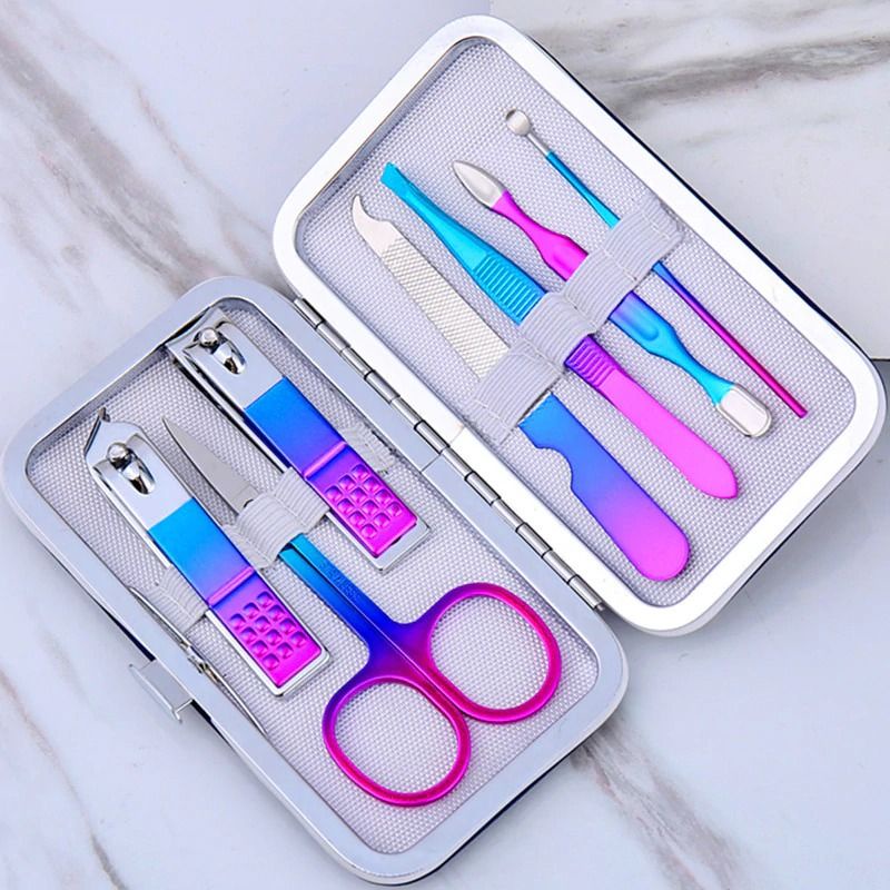 Nail Art Set Gunting Kuku Manicure Pedicure 7 PCS