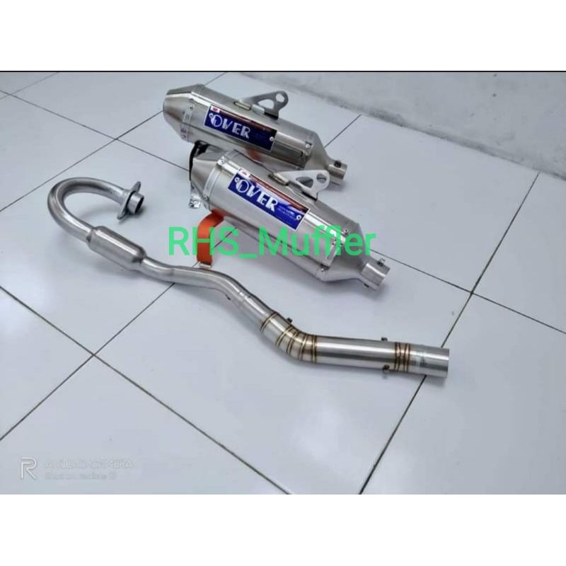 Knalpot klx over racing untuk crf dtracker DLL
