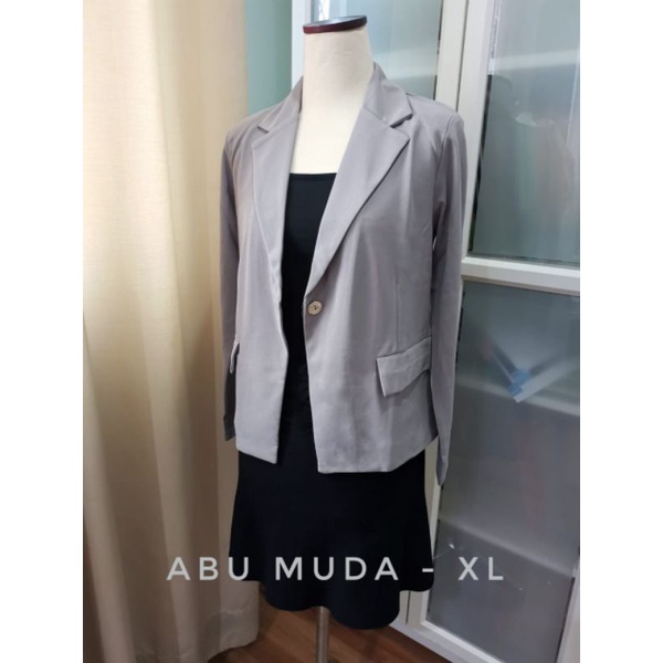 Maobli 2619 Blazer Salma kerah kantong