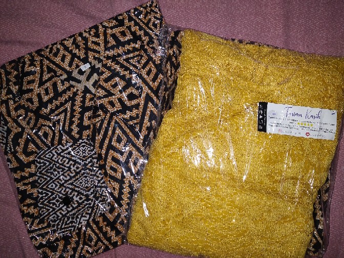 Couple Batik Wajik Lupita Brokat Lengan Panjang . Kebaya Couple Kondangan