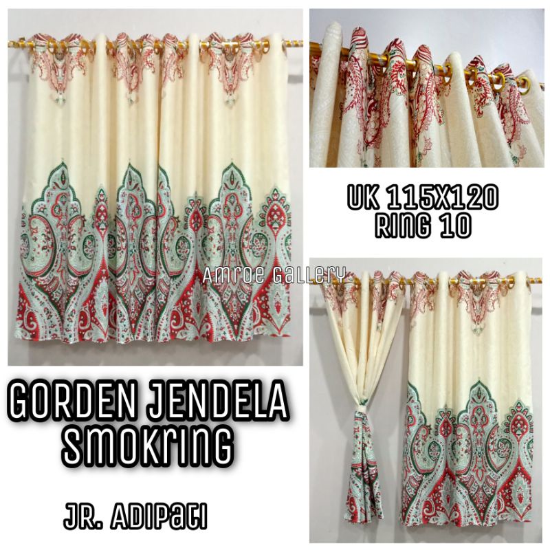 HORDEN GORDEN JENDELA SMOKRING PENDEK UK.115X120 DAN 115X200