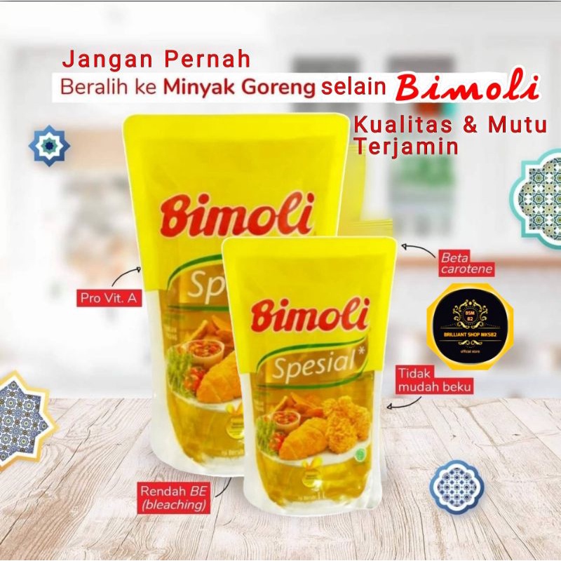 

BIMOLI MINYAK GORENG BIMOLI SPESIAL / KLASIK & MERK LAIN KEMASAN REFILL 1 LITER