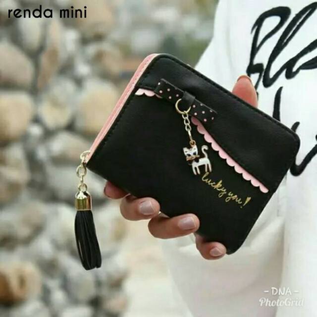 Dompet koin mini wanita type gantungan kucing