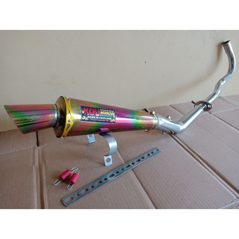 Knalpot KOU Pelangi untuk Beat Spacy Scoopy Beat Street Vario FI