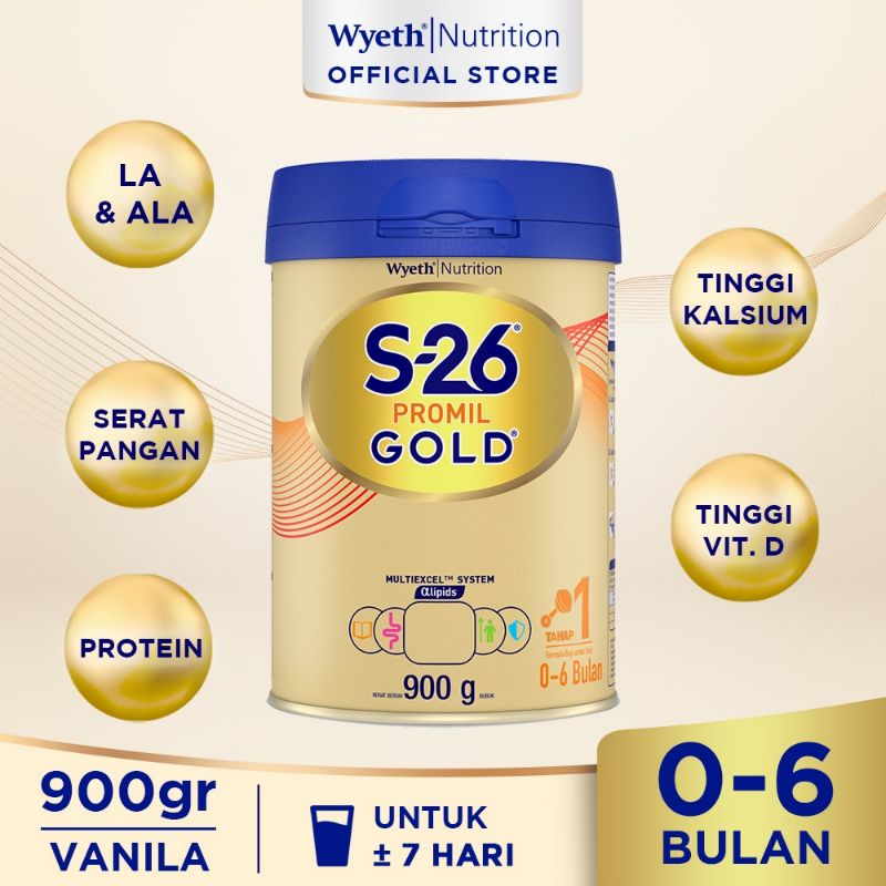 S-26 GOLD Susu Formula 0-6 bulan 900gr