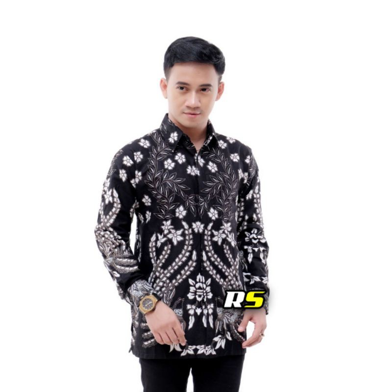 KEMEJA BATIK PRIA MODERN ELEGAN M L XL XXL