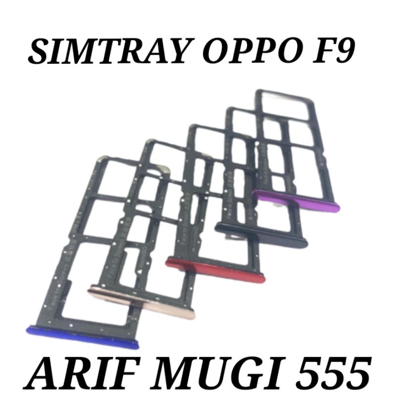 SIMTRAY SIMCARD SLOT SIM TEMPAT KARTU OPPO F9 ORIGINAL