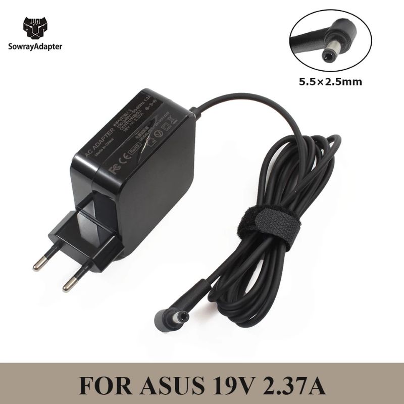 (ORIGINAL) Adaptor Charger Asus X454W X454WA X454Y X454YA X451C X454L X455L X551C X551CA 19V 2.37A 5.5MM