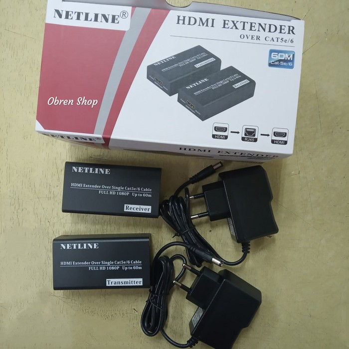 Netline HDMI Extender 60Meter Over Cat5e / Cat6