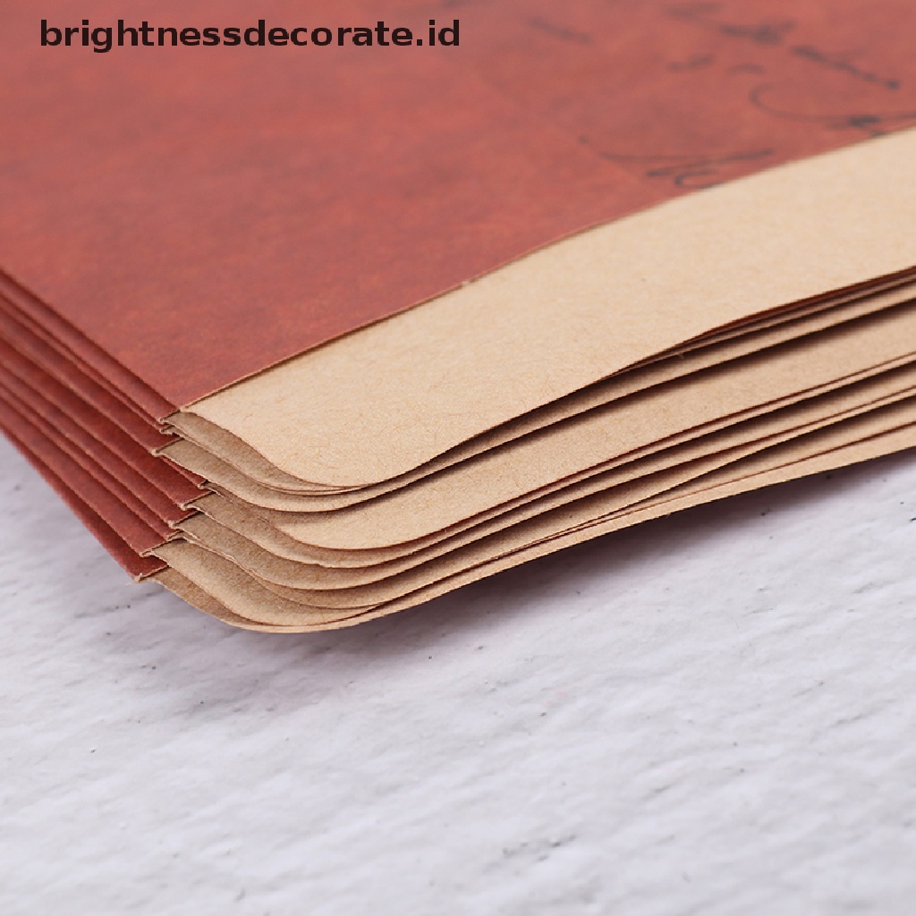 [birth] 10PCS Kraft Paper Envelope Vintage Letter Print Western Retro Package Photo [ID]