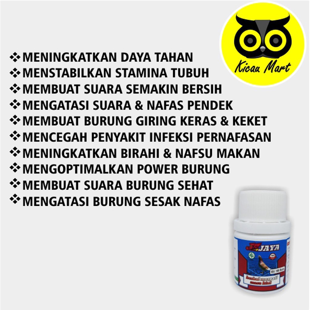 JAMU MERPATI HERBAL JS JAYA 100 BUTIR DOPING POWER STAMINA TERBANG MERPATI BALAP KOLONG DARA PILHJS