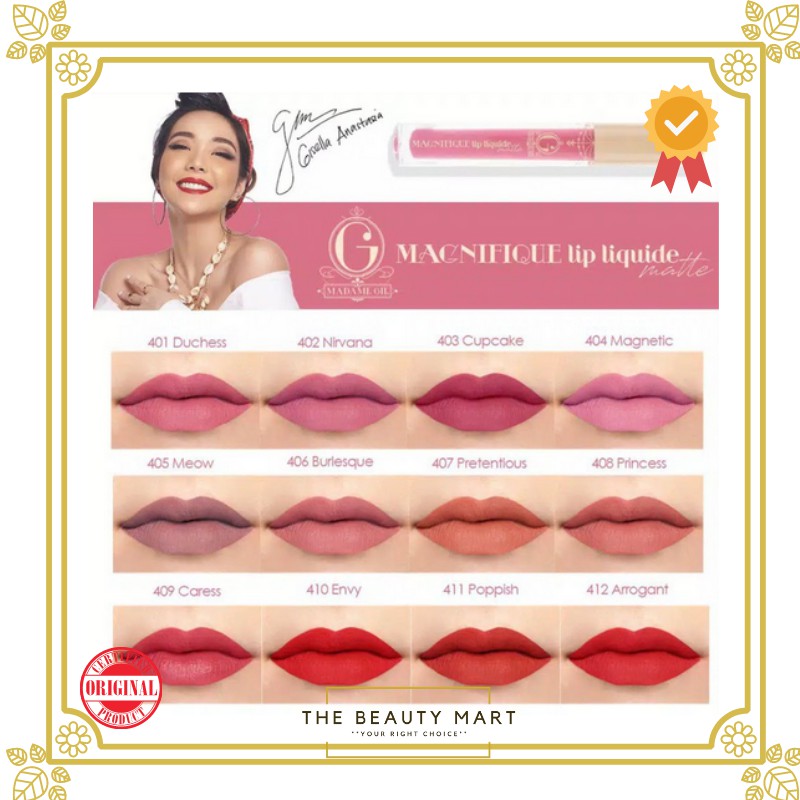 Madame Gie Magnifique Lip Liquide Matte CLASSIC Series