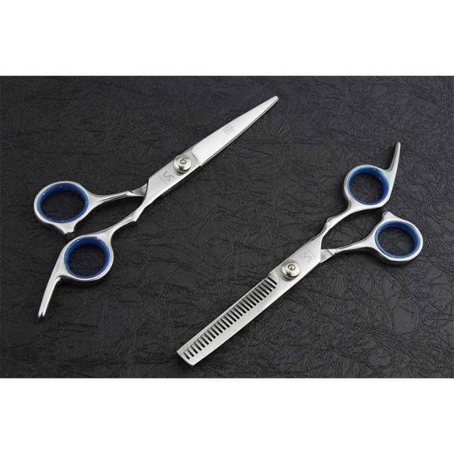 Peralatan Set Alat Gunting Cukur Rambut Salon Profesional Sasak Stainless Baber Shop