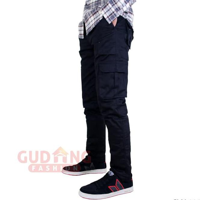 59Q0 Celana Panjang Cargo Pria Kekinian Cln 1186 - 30 Irk7