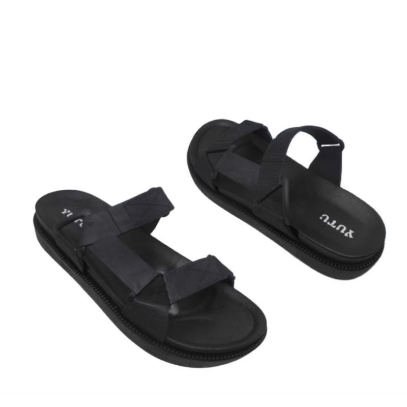 Home-YUTU Sandal Jelly Wanita Tali 2 Ban Slipper