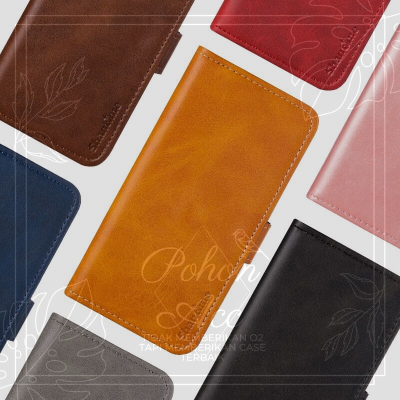 Leather Flip Cover Walet Oppo Reno 6 4G Case Kulit Dompet Casing Reno6 4G Case