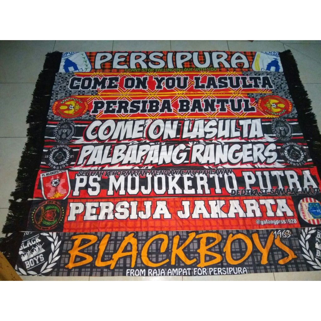 Corner Football Merch Syal Printing Custom Satuan Syal Murah Syal Custom (Scarf Printing - Custom)-7