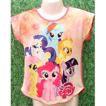 Tee / kaos anak perempuan coco ice litttle pony import