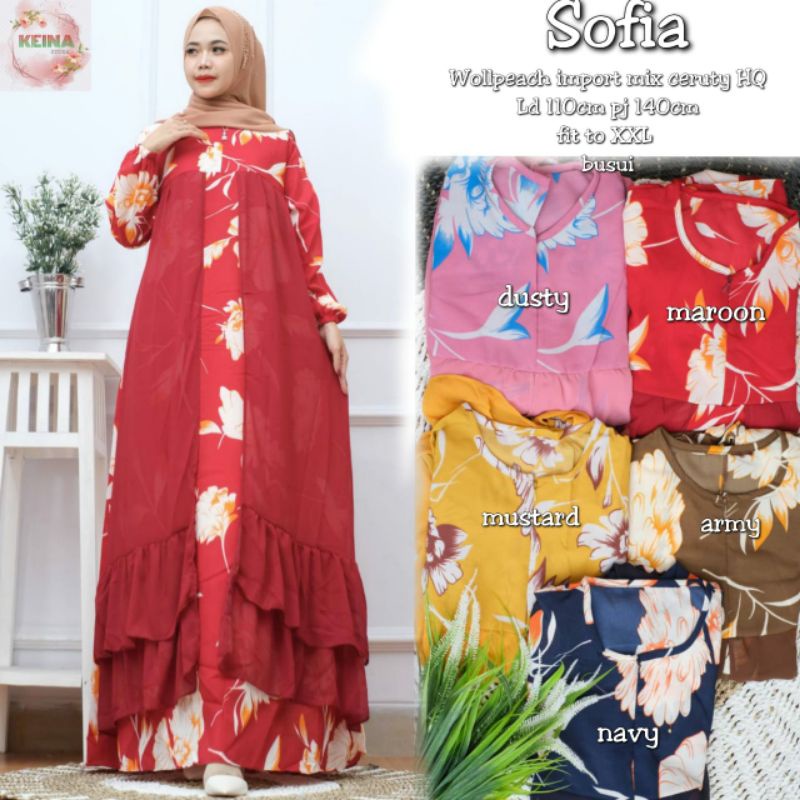 Sofia maxi dress gamis muslim by keina