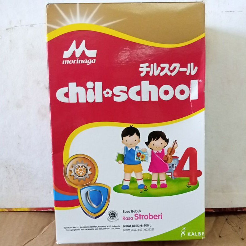 Susu Bubuk Morinaga Chil-School 4 Rasa Stroberi 400 Gram