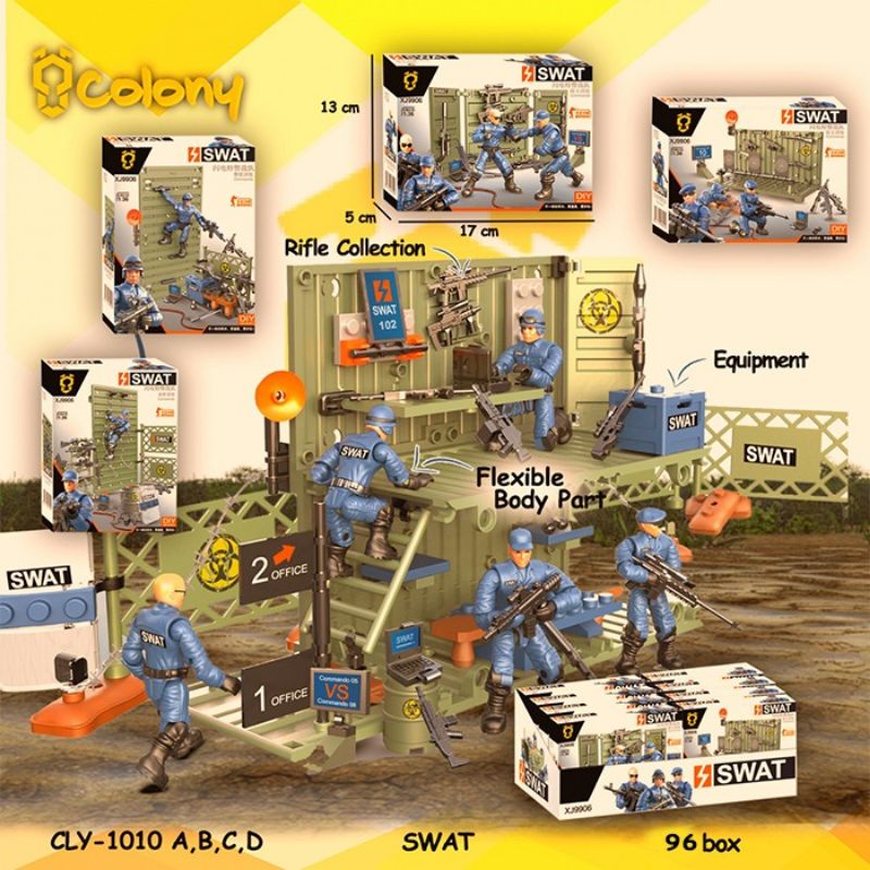 Mainan anak lego brick balok susun Tentara Murah