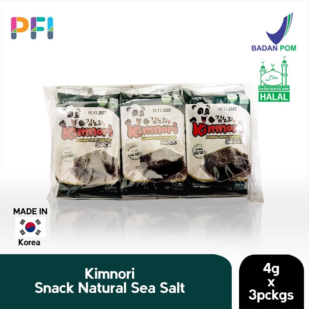 

Kimnori Korean Crispy Seaweed Original Sea Salt 3x4gr - Rumput Laut Korea