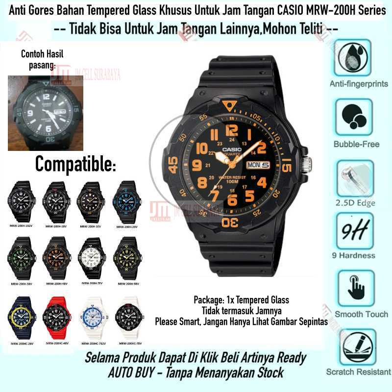 Anti Gores Kaca Khusus Casio MRW 200H Series - Tempered Glass Kaca 9H 2.5D