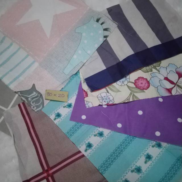 [per lembar] KAIN PERCA SPREI KATUN LOKAL