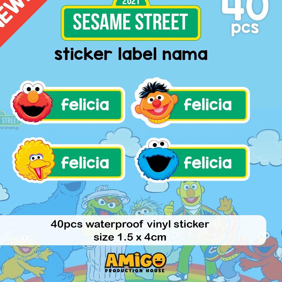 

iyp Stiker Label Nama Anak Disney Duffy Peppa Pig Sesame Street Toy Story Roblox lucu sticker karakter sticker buku Promo Besar-Besaran 2020
