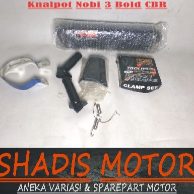 Knalpot Motor Merk Nobi Tipe 3 Bold Motor CBR