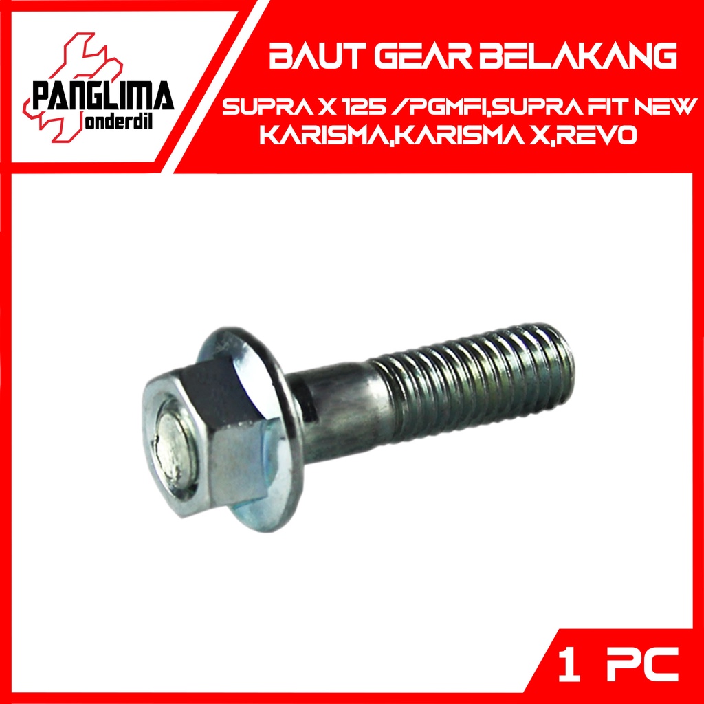 Baut-Baud Gear-Gir Belakang Supra X 125-Fit New-PGMFI &amp; Karisma-X &amp; Blade &amp; Revo Absolute