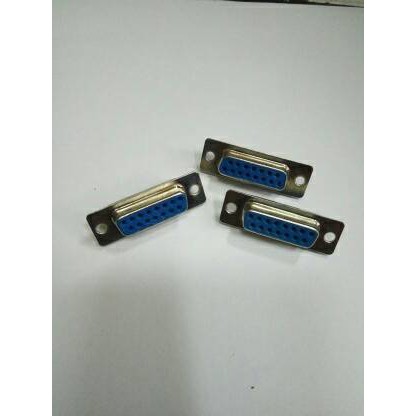 Conector db15 2 baris female/konektor db15 dua baris cewek