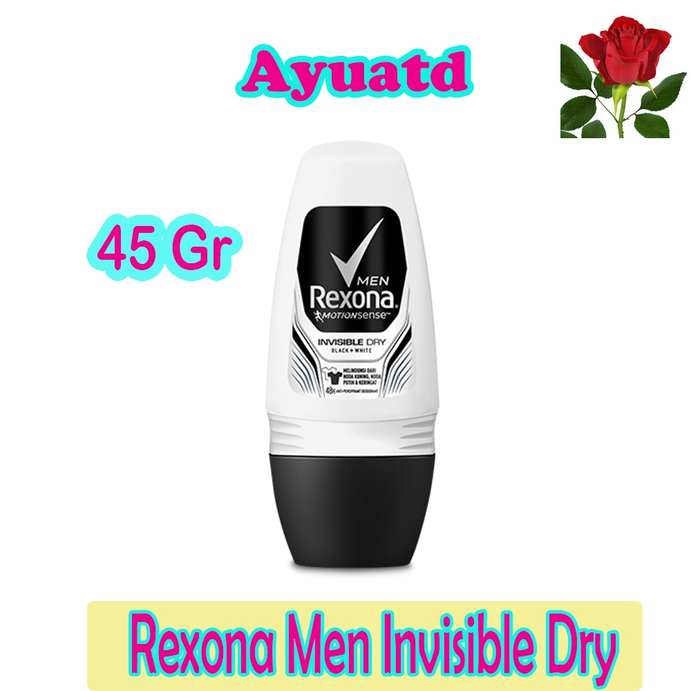 Rexona Men Deodorant Roll On Invisible Dry 45 ml