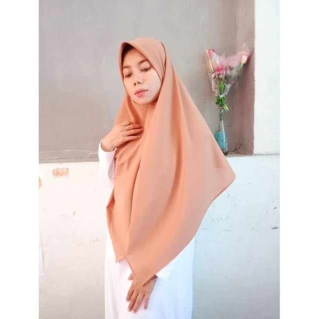 HIJAB SEGI EMPAT INSTAN 2 LAYER BOLAK BALIK