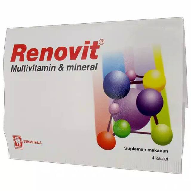 Renovit Kaplet Strip &quot;4 kaps ((Suplemen Multivitamin)) ORIGINAL-BPOM