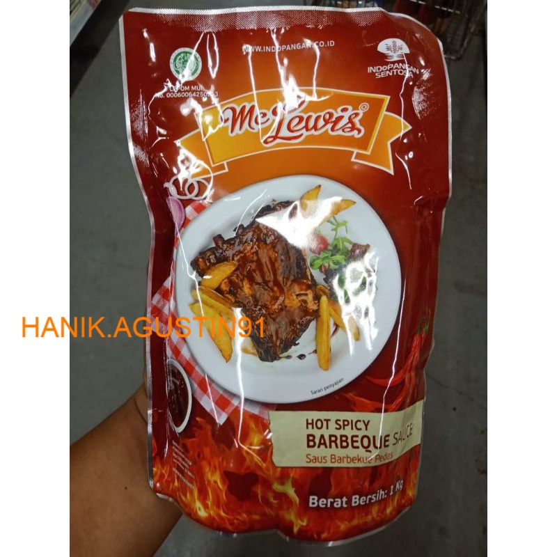 

Mc Lewis Hot Spicy Barbeque Sauce 1Kg – Saus BBQ Pedas SS91