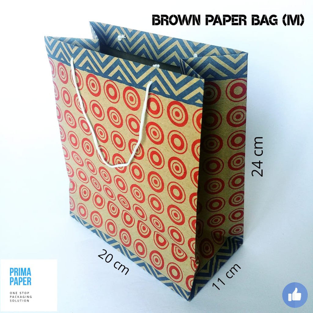 

BROWN PAPER BAG PATTERN MOTIF / SHOPPING BAG / TAS KERTAS / KANTONG KERTAS