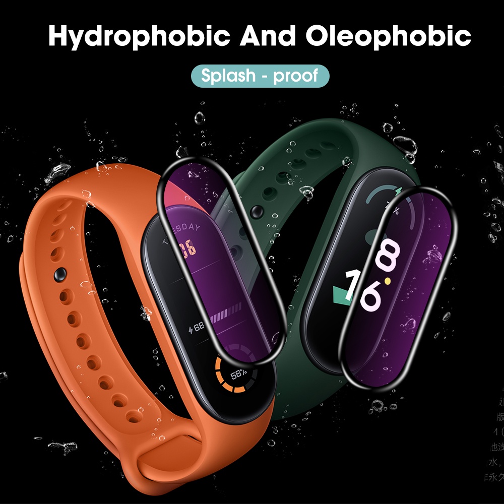 Film Pelindung Layar 3D Curved Anti Gores Untuk Smartwatch Mi Band 7 7NFC / Smart Watch