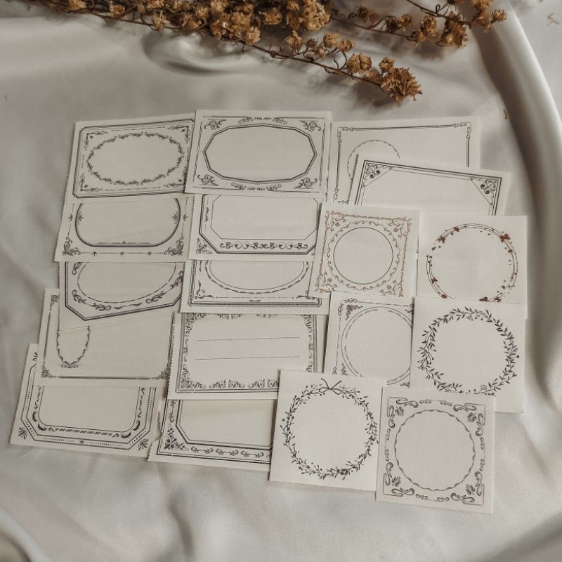 

notes vintage memo aesthetic, rustic untuk dekorasi scrapbook bujo